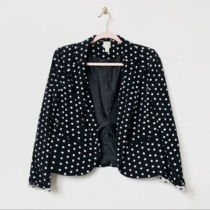 Lauren Conrad LC Polka Dot Blazer Jacket Size 6
